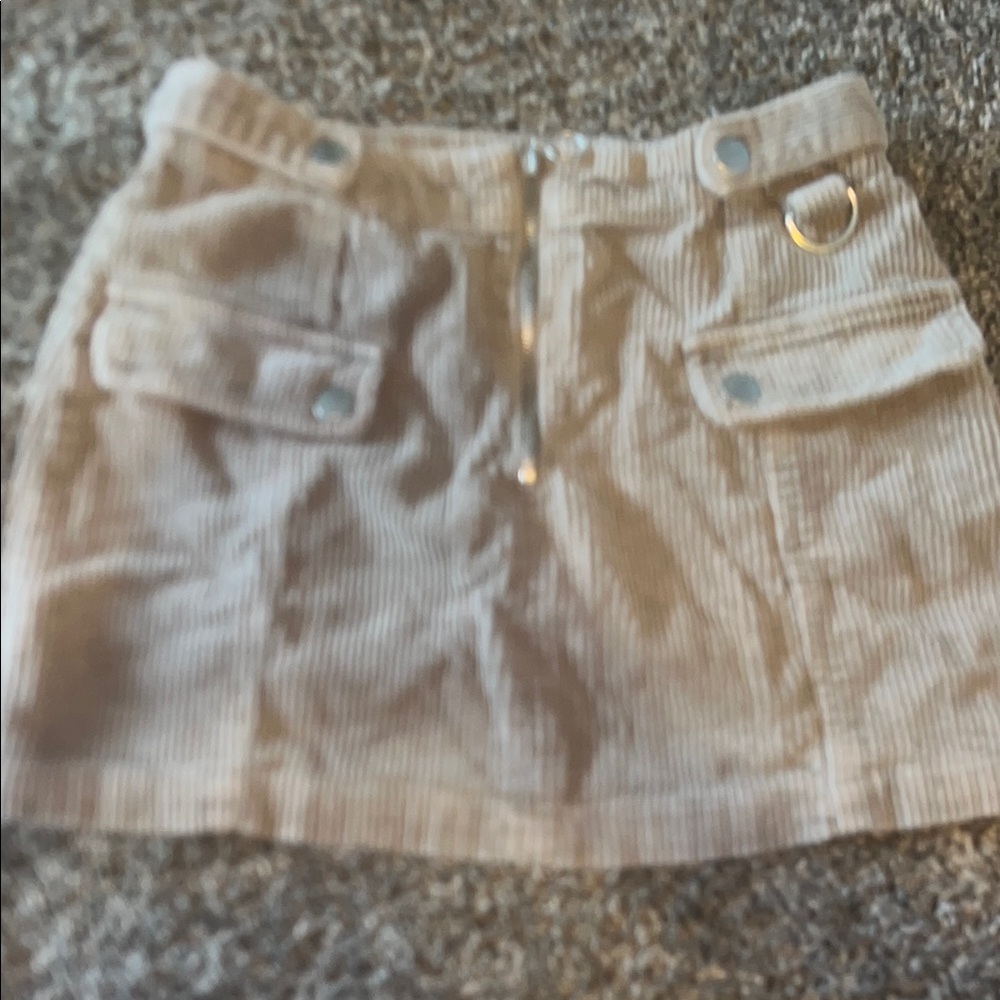 Forever 21 Tan Cargo Mini Skirt Casual